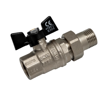 Кран шаровый Bugatti Oregon 322 , 1на2, ВН со сгоном, бабочка. Стоимость-610
